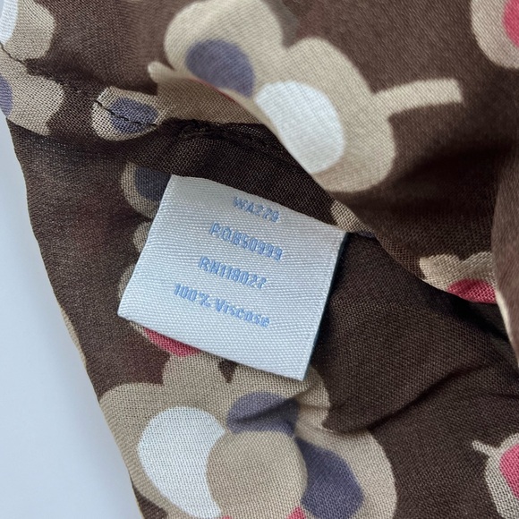Boden Brown Floral Blouse N244-21 - Picture 5 of 7